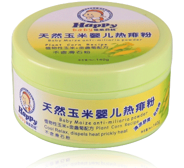 happybaby天然玉米yinge熱痱粉