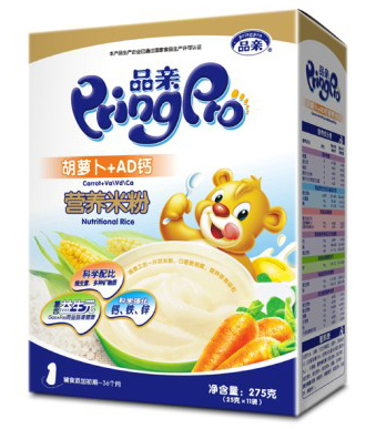 品親胡蘿卜AD鈣營養(yǎng)米粉