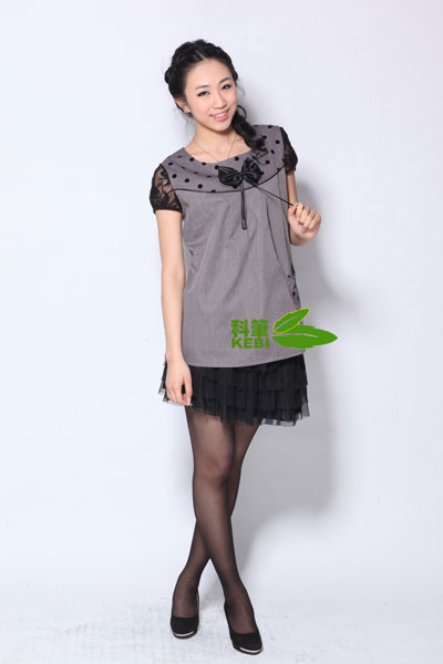 科筆植絨黑點(diǎn)AB版馬甲