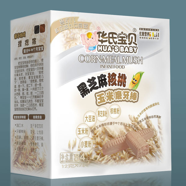 華氏寶貝黑芝麻核桃玉米磨牙棒