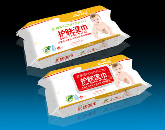 貝聰XBC85金銀花護(hù)膚濕巾80片黃色