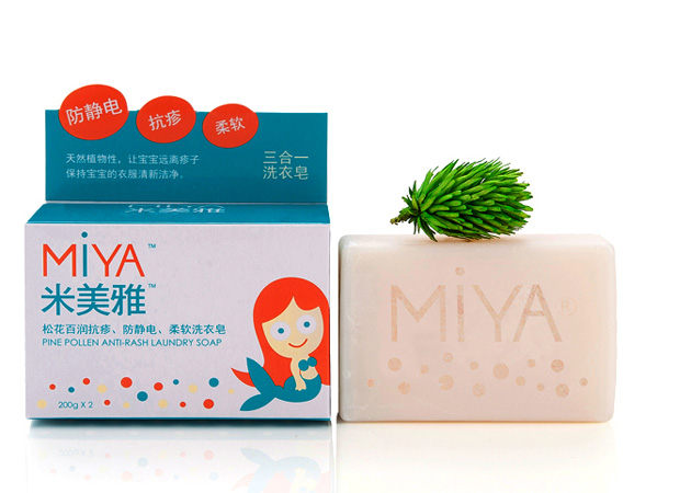 松花百潤抗疹.防靜電.柔軟洗衣皂(三合一)200g×2塊