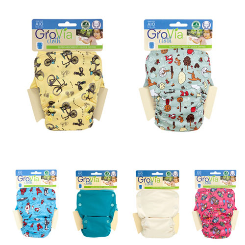 Grovia有機棉一體式布尿褲