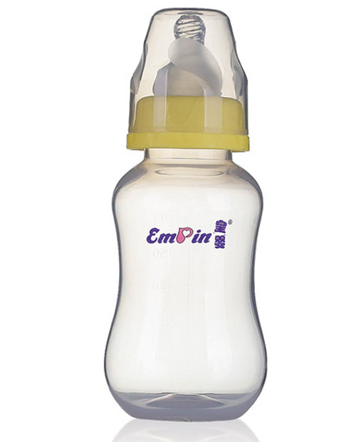 皇嬰寬口PP圓弧自動(dòng)小奶瓶240ml黃色