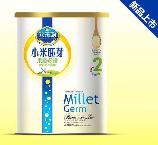 歐樂聰果蔬多維小米胚芽紙聽裝2段