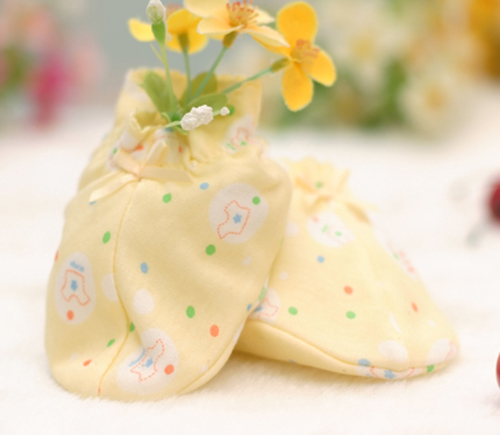 藕糖氏嬰兒護腳套黃色