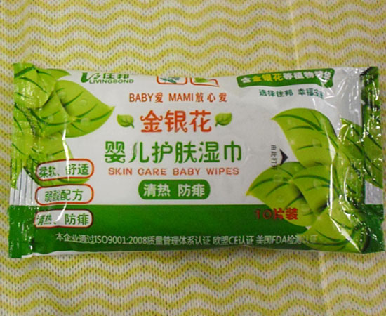 住邦yinge金銀花護膚濕巾10片