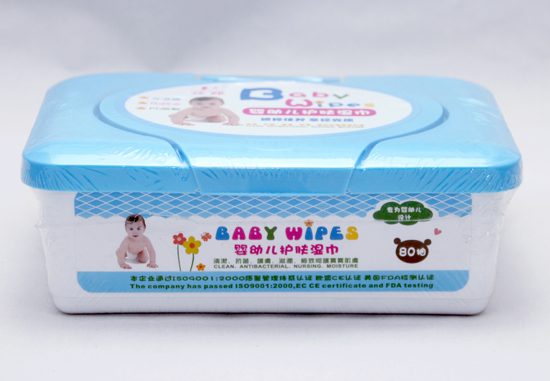 住邦yinge護(hù)膚濕巾80片盒裝