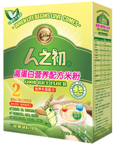 人之初yingy高蛋白米粉2段盒裝