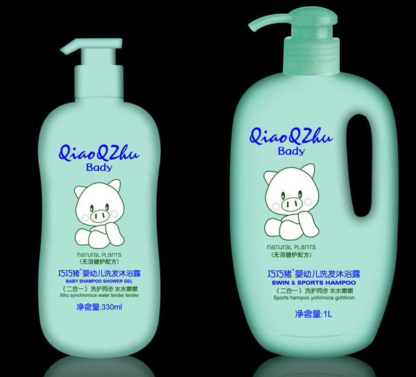 巧巧豬yingye洗發(fā)沐浴露二合一330ml