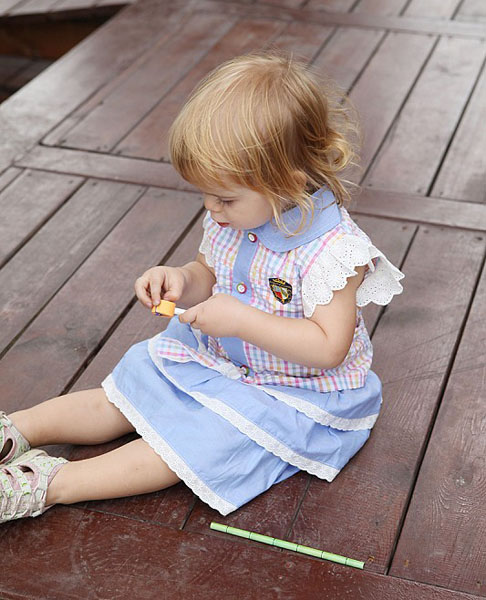 摩可拿藍色格調蛋糕裙