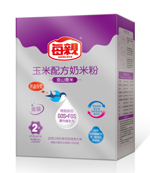 每親淮山薏米玉米配方奶米粉2段