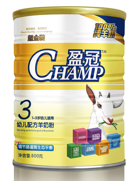 盈冠超金裝youe配方羊奶粉3段800g