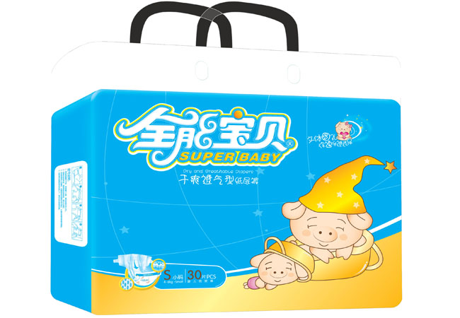 全能寶貝中包干爽透氣紙尿褲S碼30片