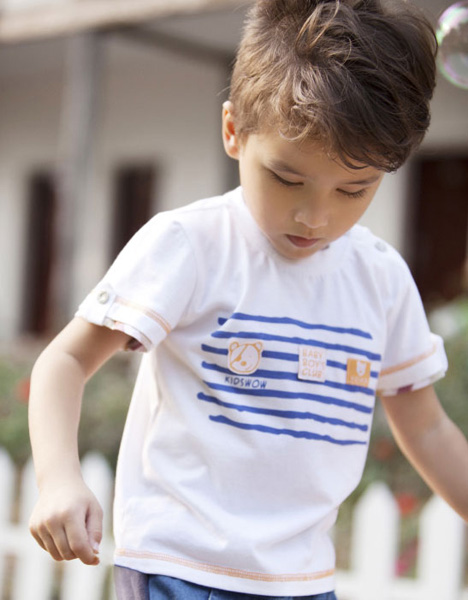 哇喔哇喔圓領(lǐng)短袖T恤