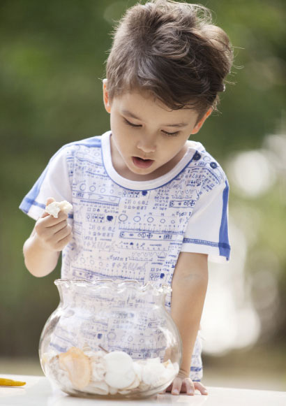 哇喔哇喔圓領(lǐng)印花時(shí)尚T恤