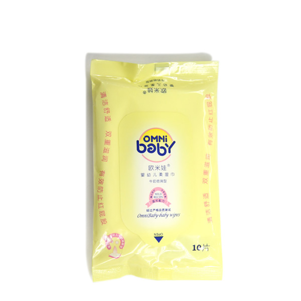 歐米娃牛奶倍潤(rùn)型yingye柔濕巾10片