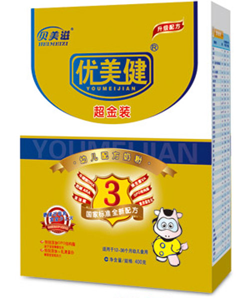 優(yōu)美健超金裝youe配方奶粉3段