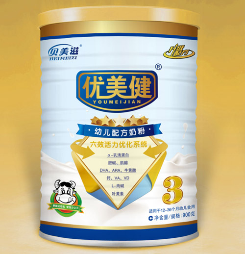 優(yōu)美健youe配方奶粉3段聽裝