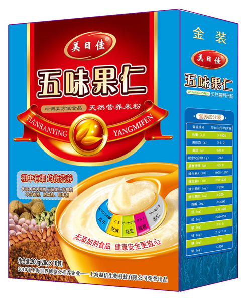 美日佳五味果仁營養(yǎng)米粉