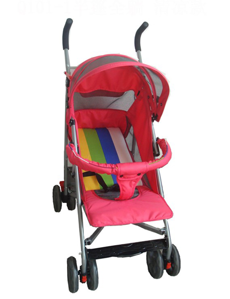 凱貝兒紅色條紋墊yinge車