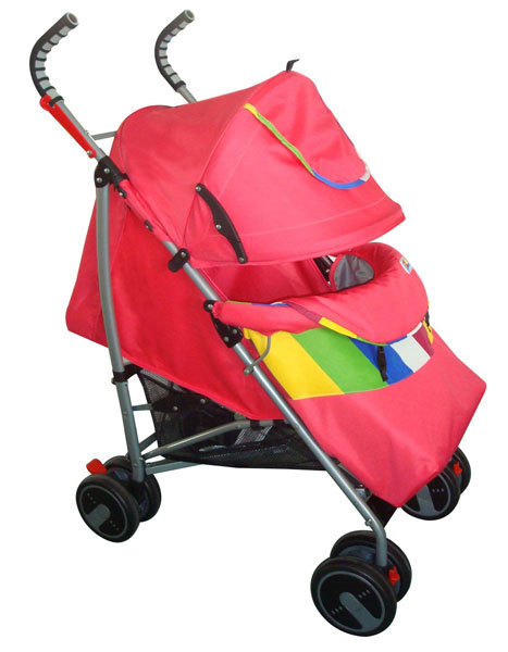 凱貝兒紅色帶傘yinge手推車(chē)