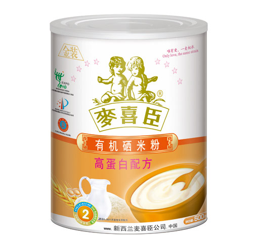 麥喜臣有機硒米粉高蛋白配方(聽裝)