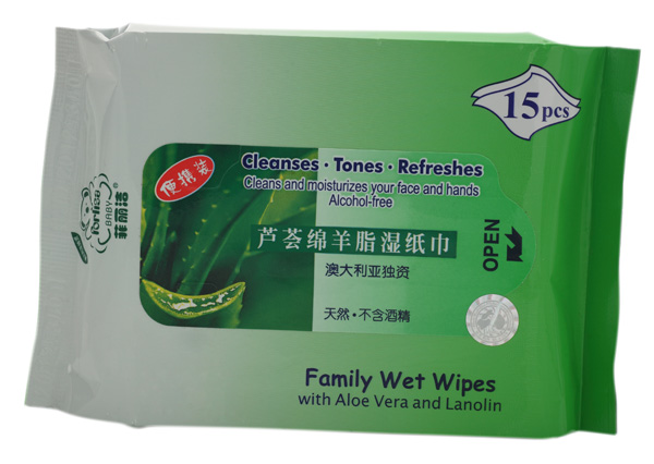 菲麗潔寶寶蘆薈綿陽脂濕紙巾