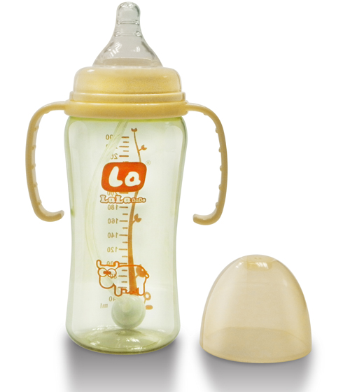 樂樂寶貝帶炳吸管奶瓶
