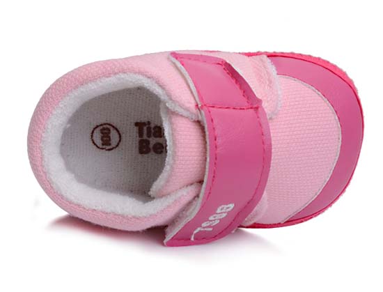 天使之嬰珠地布+PUyoue學(xué)步鞋粉色