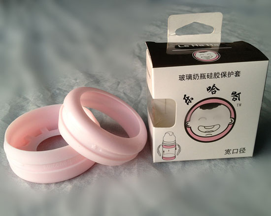樂哈哈玻璃奶瓶硅膠保護套