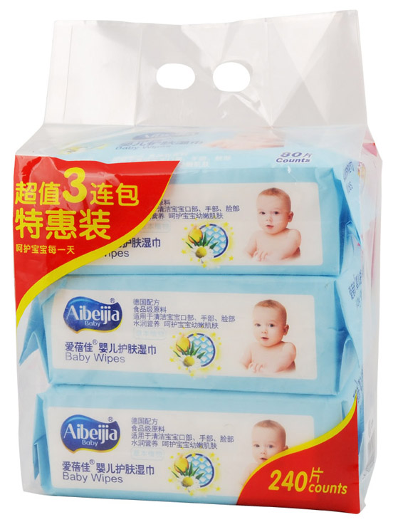 愛(ài)蓓佳三連包濕巾