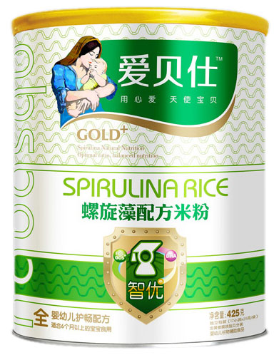 愛(ài)貝仕螺旋藻智優(yōu)配方米粉