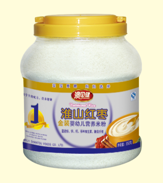 澳貝健金裝淮山紅棗營(yíng)養(yǎng)米粉1段