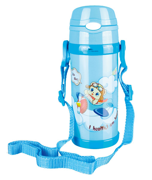 樂蓓藍色時尚卡通保溫杯