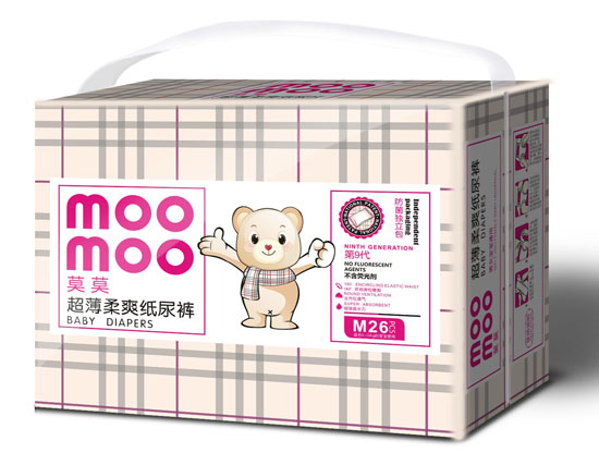 莫莫超薄柔爽紙尿褲M(mǎn)碼小包裝