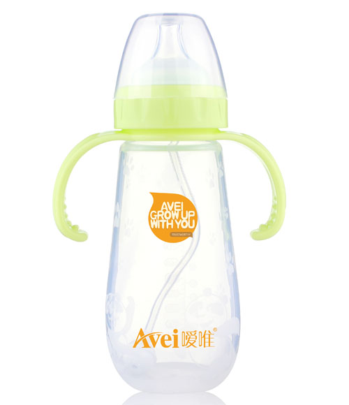 噯唯寬口徑帶柄自動硅膠奶瓶(300ml)
