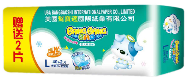幫幫寶超薄舒適型yinge紙尿褲L40+2片