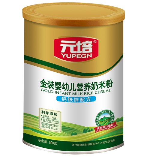 元培鈣鐵鋅金裝奶米粉