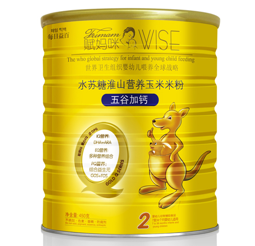 賦媽咪無(wú)辜加鈣水蘇糖淮山營(yíng)養(yǎng)玉米米粉2段