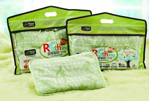 諾親小屋竹纖維成長型綠葉yingy健康枕S碼