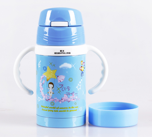 天使貝貝大手柄保溫水杯