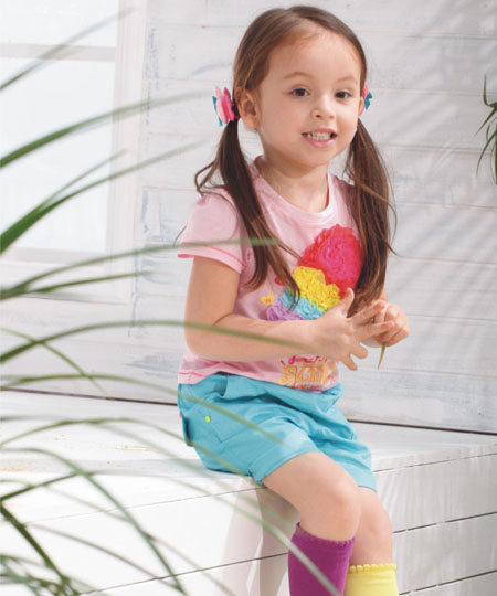 威斯米甜美套裝夏女童