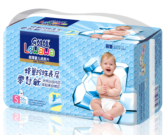 樂娃娃蜂巢珍珠表層超薄yinge紙尿片S碼