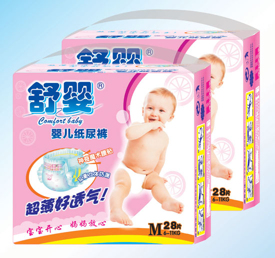 舒嬰立體防漏yinge紙尿褲M碼28片