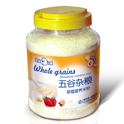 艾比小熊五谷雜糧草莓營(yíng)養(yǎng)米粉