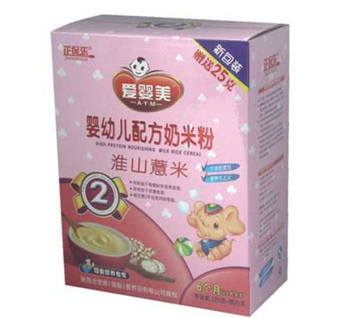 正保樂淮山薏米奶米粉盒裝2段