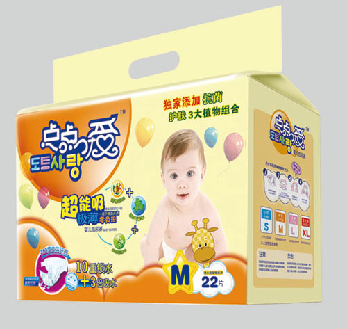 點點愛超能吸極薄yinge紙尿褲M碼