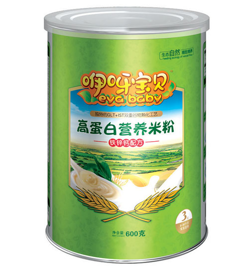 咿呀寶貝鐵鋅鈣高蛋白營(yíng)養(yǎng)米粉聽裝3段