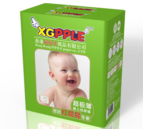 屁屁樂(lè)超極薄紙尿褲L碼20片